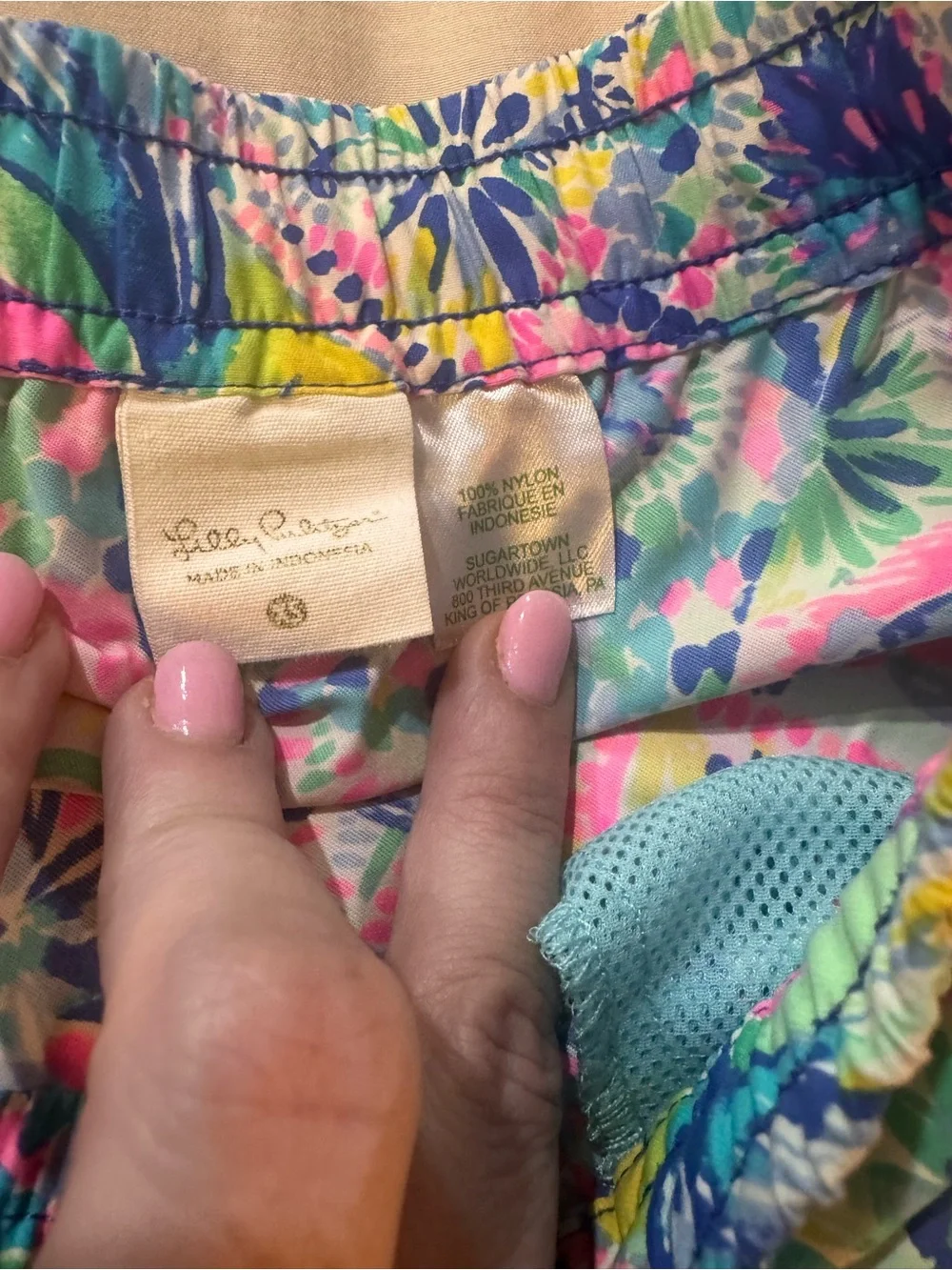 Lilly Pulitzer Bright Floral Swim Shorts in Pink, Blue, Green, Yellow